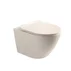 Set vas WC suspendat Rune Ivaldi bej finisaj mat cu capac slim picture - 1