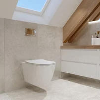 Set vas WC suspendat Rune  Ivaldi Grande alb si capac slim softclose