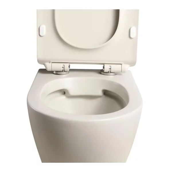 Set vas WC suspendat Rune Ivaldi gri finisaj mat cu capac slim picture - 4