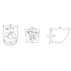 Set vas WC suspendat Rune Ivaldi gri finisaj mat cu capac slim picture - 6