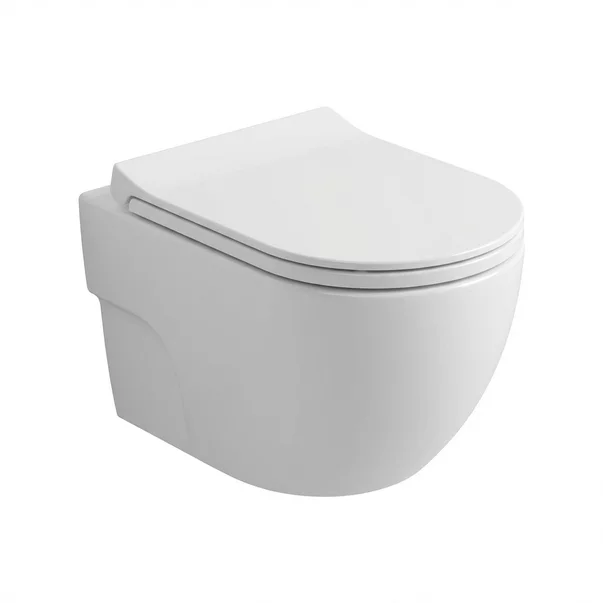 Set vas WC suspendat Rune Leif Smart Rimless alb si capac softclose cu functie de bideu picture - 4