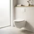 Set vas WC suspendat Rune Leif Smart Rimless alb si capac softclose cu functie de bideu picture - 3