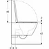 Set vas wc suspendat si capac slim soft close Geberit Smyle Square picture - 9
