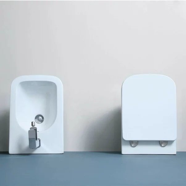 Set vas wc suspendat si capac softclose Fluminia Tornado Flush picture - 2
