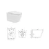 Set vas wc suspendat si capac softclose Fluminia Tornado Flush picture - 4