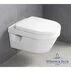 Set vas wc suspendat Villeroy&Boch Arhitectura cu capac si rezervor cu clapeta crom Geberit Delta picture - 4