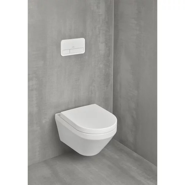 Set vas WC suspendat Villeroy&Boch Arhitectura TwistFlush Rimless cu capac inchidere lenta picture - 3
