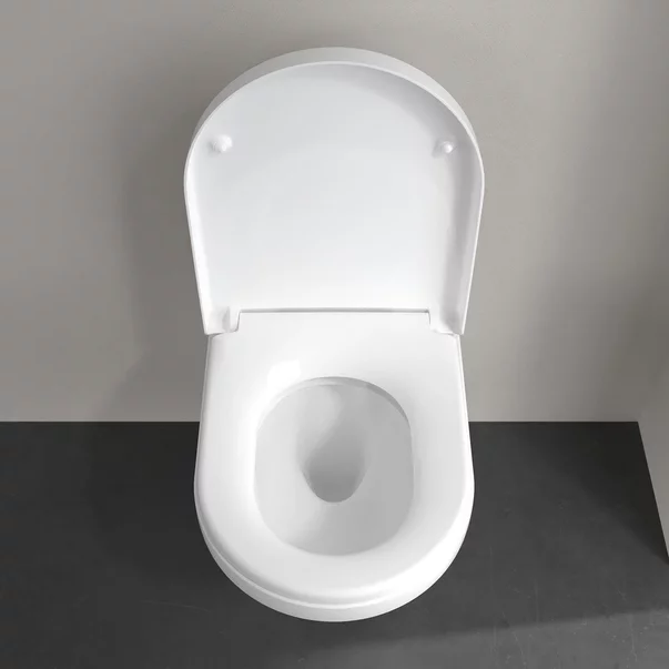 Set vas WC suspendat Villeroy&Boch Arhitectura TwistFlush Rimless cu capac inchidere lenta picture - 5