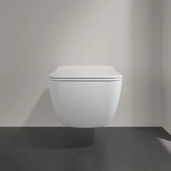 Set vas WC suspendat Villeroy&Boch Venticello Combi-Pack DirectFlush Rimless cu capac softclose alb Alpin CeramicPlus picture - 7