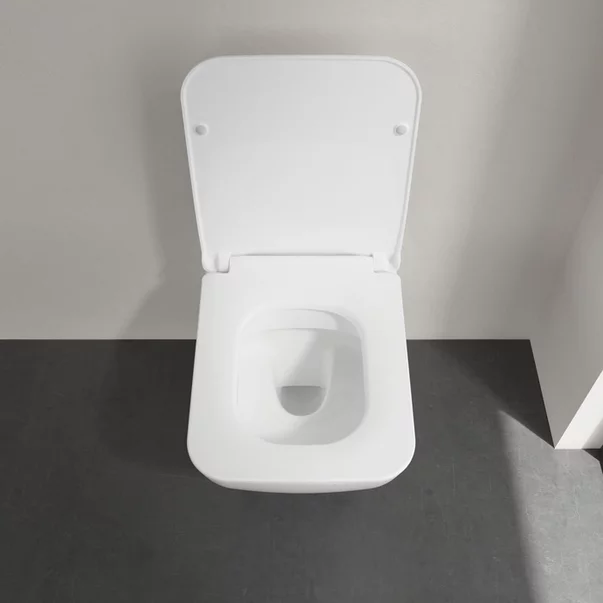 Set vas WC suspendat Villeroy&Boch Venticello Combi-Pack DirectFlush Rimless cu capac softclose alb Alpin CeramicPlus picture - 9