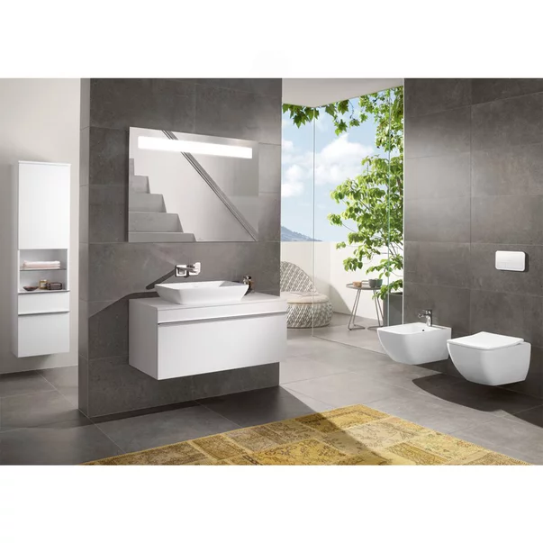 Set vas WC suspendat Villeroy&Boch Venticello Combi-Pack DirectFlush Rimless cu capac softclose alb Alpin CeramicPlus picture - 4