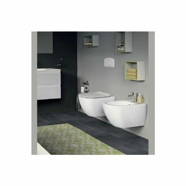 Set vas wc cu capac softclose si bideu suspendat Ideal Standard Tesi AquaBlade picture - 2