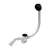 Sifon cu preaplin pentru cada Wirquin cu dop Quick-Clack negru mat picture - 1