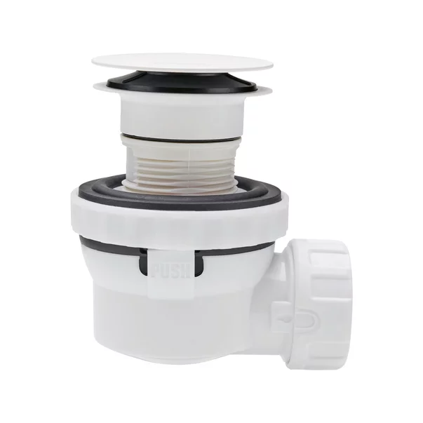 Sifon lavoar Wirquin Nano Quick-Clack capac alb mat picture - 4