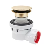 Sifon lavoar Wirquin Nano Quick-Clack capac auriu lucios