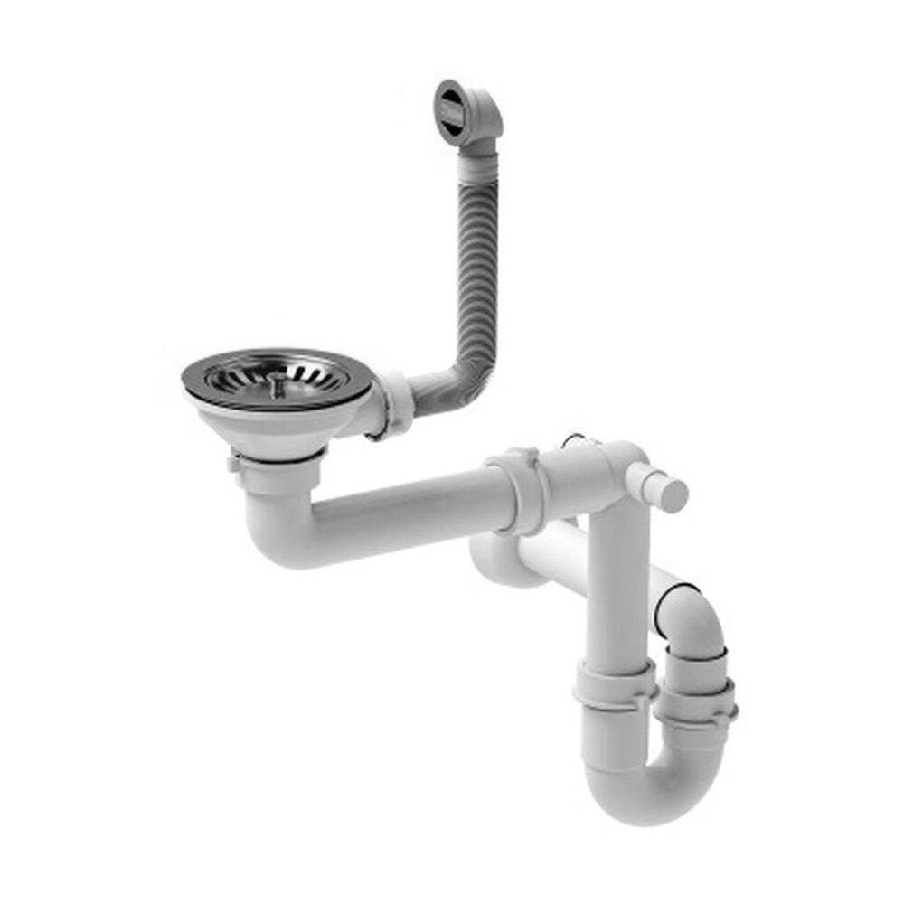 Sifon manual Quadron finisaj inox pentru chiuvete 1 cuva Bucatarie > Chiuvete bucatarie > Accesorii chiuvete > Promoții neakaisa.ro