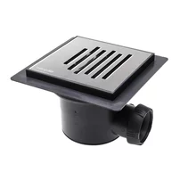 Sifon pardoseala cu iesire orizontala Wirquin Venisio gratar inox periat