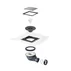 Sifon pardoseala cu iesire pivotanta 360° Wirquin James Soda gratar inox periat picture - 9