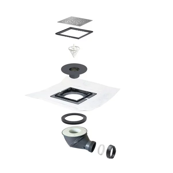 Sifon pardoseala cu iesire pivotanta 360° Wirquin James Soda gratar inox periat picture - 9