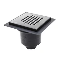 Sifon pardoseala cu iesire verticala Wirquin Venisio Compact Soda gratar inox periat