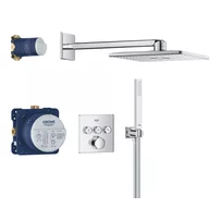 Sistem de dus cu termostat Grohe Grohtherm SmartControl Rainshower SmartActive 310 Cube