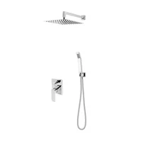 Sistem de dus incastrat FDesign Brina finisaj crom lucios