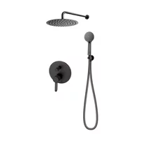 Sistem de dus incastrat FDesign Zaffiro negru mat