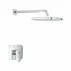 Sistem de dus incastrat Grohe Cubeo Tempesta cu palarie 1 functie fara corp ingropat finisaj crom lucios picture - 1