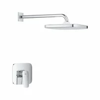 Sistem de dus incastrat Grohe Cubeo Tempesta cu palarie 1 functie fara corp ingropat finisaj crom lucios