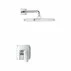 Sistem de dus incastrat Grohe Cubeo Tempesta cu palarie 1 functie fara corp ingropat finisaj crom lucios picture - 2