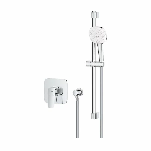 Sistem de dus incastrat Grohe Cubeo Tempesta cu para 2 functii fara corp ingropat finisaj crom lucios picture - 3