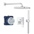 Sistem de dus incastrat Grohe Eurocube cu palarie Tempesta Cube 250, crom picture - 1