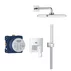 Sistem de dus incastrat Grohe Eurocube cu palarie Tempesta Cube 250, crom picture - 2