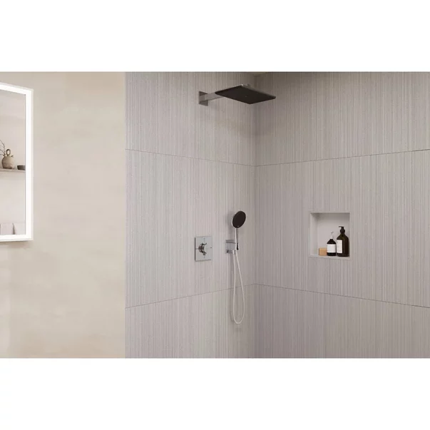 Sistem de dus incastrat Hansgrohe Raindance Alive Q cu termostat si corp ingropat finisaj crom lucios picture - 2