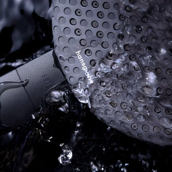 Sistem de dus incastrat Hansgrohe Raindance Alive Q cu termostat si corp ingropat finisaj negru mat picture - 4