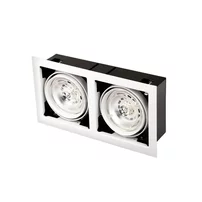 Spot incastrat reglabil Maxlight Matrix II dublu GU10 finisaj alb