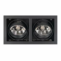 Spot incastrat reglabil Maxlight Matrix II dublu GU10 finisaj negru