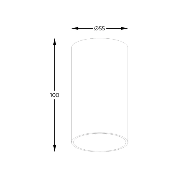 Spot negru Zuma Line Tuba 1 bec picture - 4