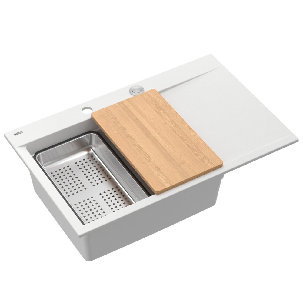 Statie de lucru incastrata Quadron Josh 111 finisaj alb – inox 78×50 cm Bucatarie > Chiuvete bucatarie > Chiuvete compozit > Promoții > Noutati neakaisa.ro