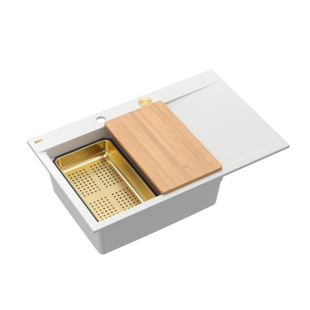 Statie de lucru incastrata Quadron Josh 111 finisaj alb mat – auriu 78×50 cm Bucatarie > Chiuvete bucatarie > Chiuvete compozit > Promoții > Noutati neakaisa.ro