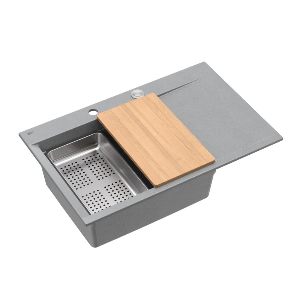 Statie de lucru incastrata Quadron Josh 111 finisaj gri silver stone – inox 78×50 cm Bucatarie > Chiuvete bucatarie > Chiuvete compozit > Promoții > Noutati neakaisa.ro