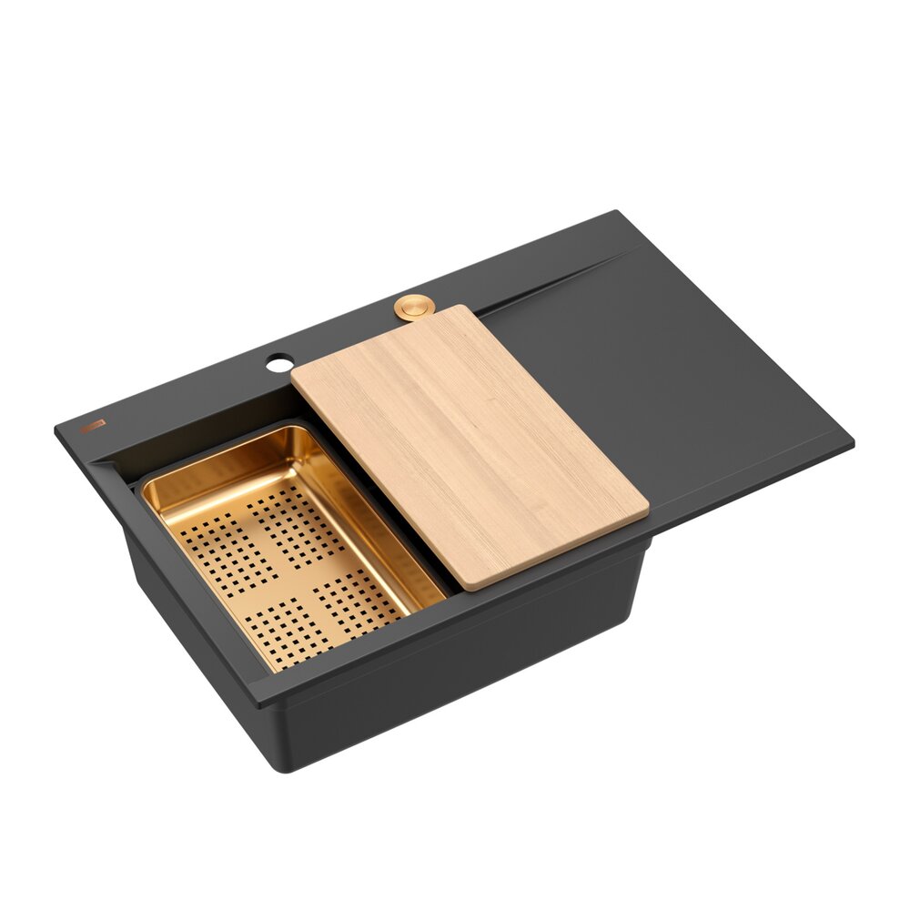 Statie de lucru incastrata Quadron Josh 111 finisaj negru diamant – cupru 78×50 cm Bucatarie > Chiuvete bucatarie > Chiuvete compozit > Promoții > Noutati neakaisa.ro