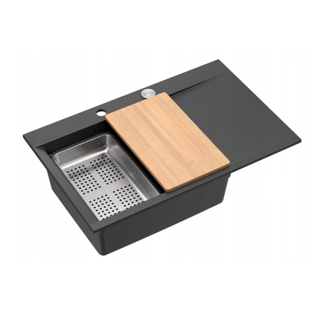 Statie de lucru incastrata Quadron Josh 111 finisaj negru pure carbon – inox 78×50 cm Bucatarie > Chiuvete bucatarie > Chiuvete compozit > Promoții > Noutati neakaisa.ro