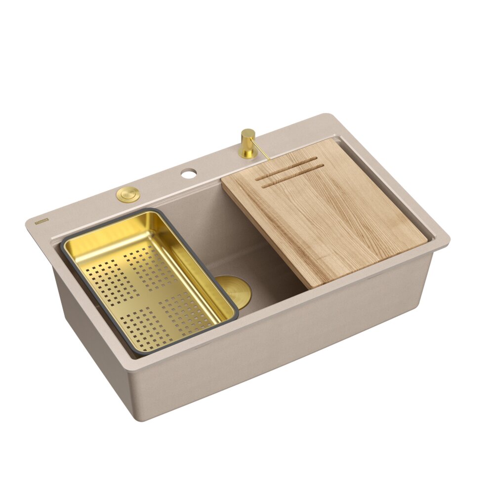 Statie de lucru incastrata Quadron Unique Marc 110 finisaj bej perlat – auriu 75×49 cm Bucatarie > Chiuvete bucatarie > Chiuvete compozit > Promoții > Noutati neakaisa.ro