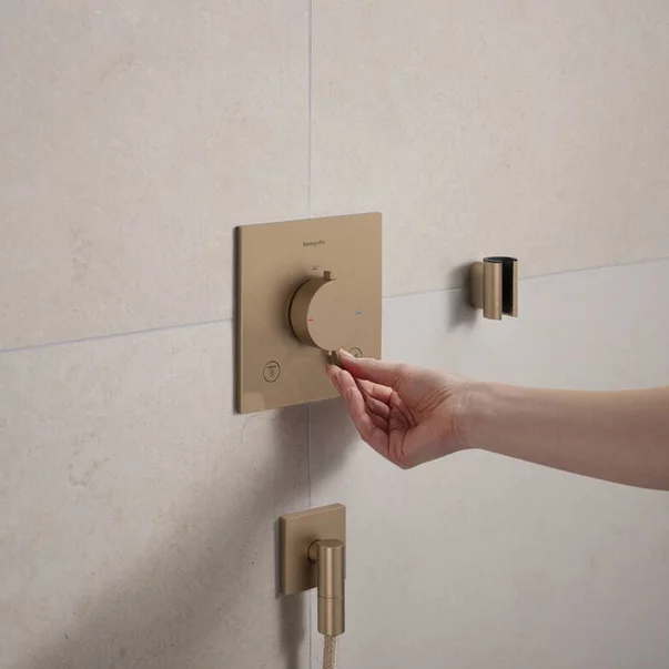 Agatatoare dus Hansgrohe Porter Fine bronz periat picture - 2