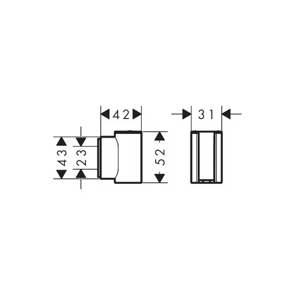 Agatatoare dus Hansgrohe Porter Fine bronz periat picture - 4
