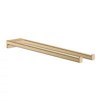 Suport dublu pentru prosoape Hansgrohe Addstoris 45 cm bronz periat