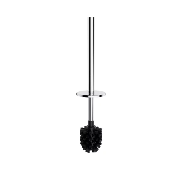 Suport hartie freestanding Omnires Modern Project cu spatiu pentru perie si raft finisaj crom lucios picture - 2