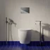 Suport hartie freestanding Omnires Modern Project cu spatiu pentru perie si raft finisaj crom lucios picture - 3