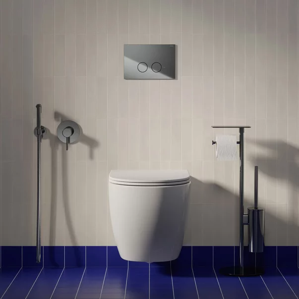 Suport hartie freestanding Omnires Modern Project cu spatiu pentru perie si raft finisaj crom lucios picture - 3